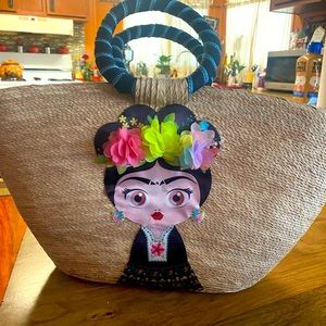New straw Frida tote